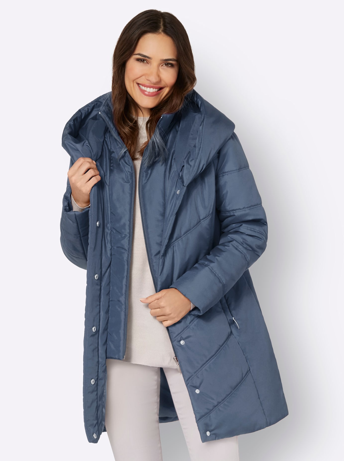 Classic Basics Langjacke mitKapuze