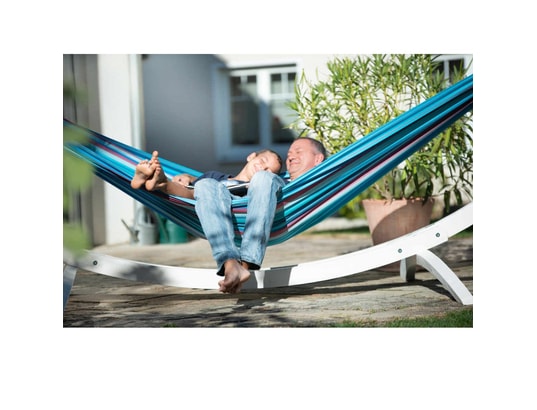 LA SIESTA - Hamac double Hamac wave classique double 310x160 cm bleu-brh1638