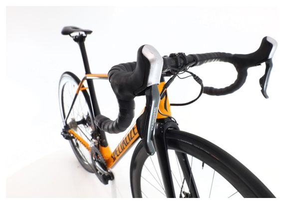 Produit reconditionné · Specialized Tarmac Carbone Di2 11V · Orange / Vélo de route / Specialized | Très bon état