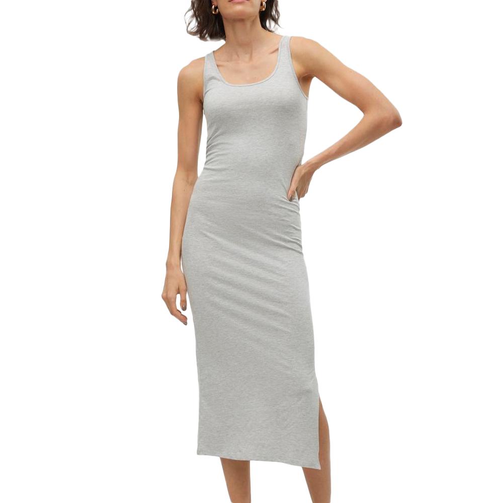 Vero Moda Robe Grise Femme Vero Moda Soft Maxi