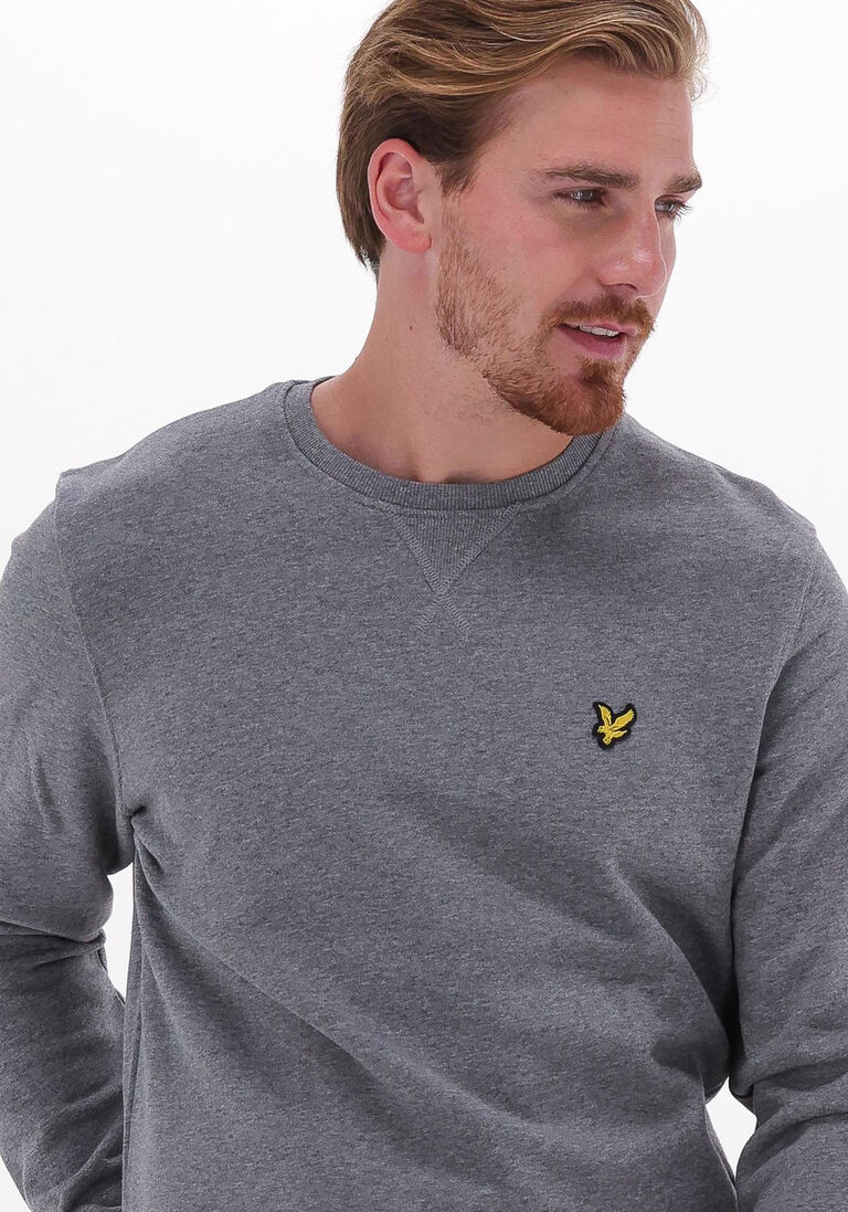 LYLE & SCOTT grijze lyle & scott trui crew neck sweatshirt