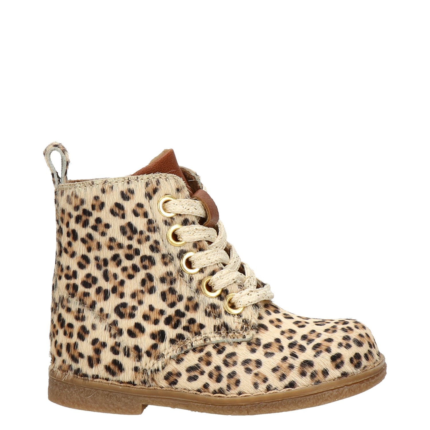 Kids meisjes veterboot Nelson Kids Beige
