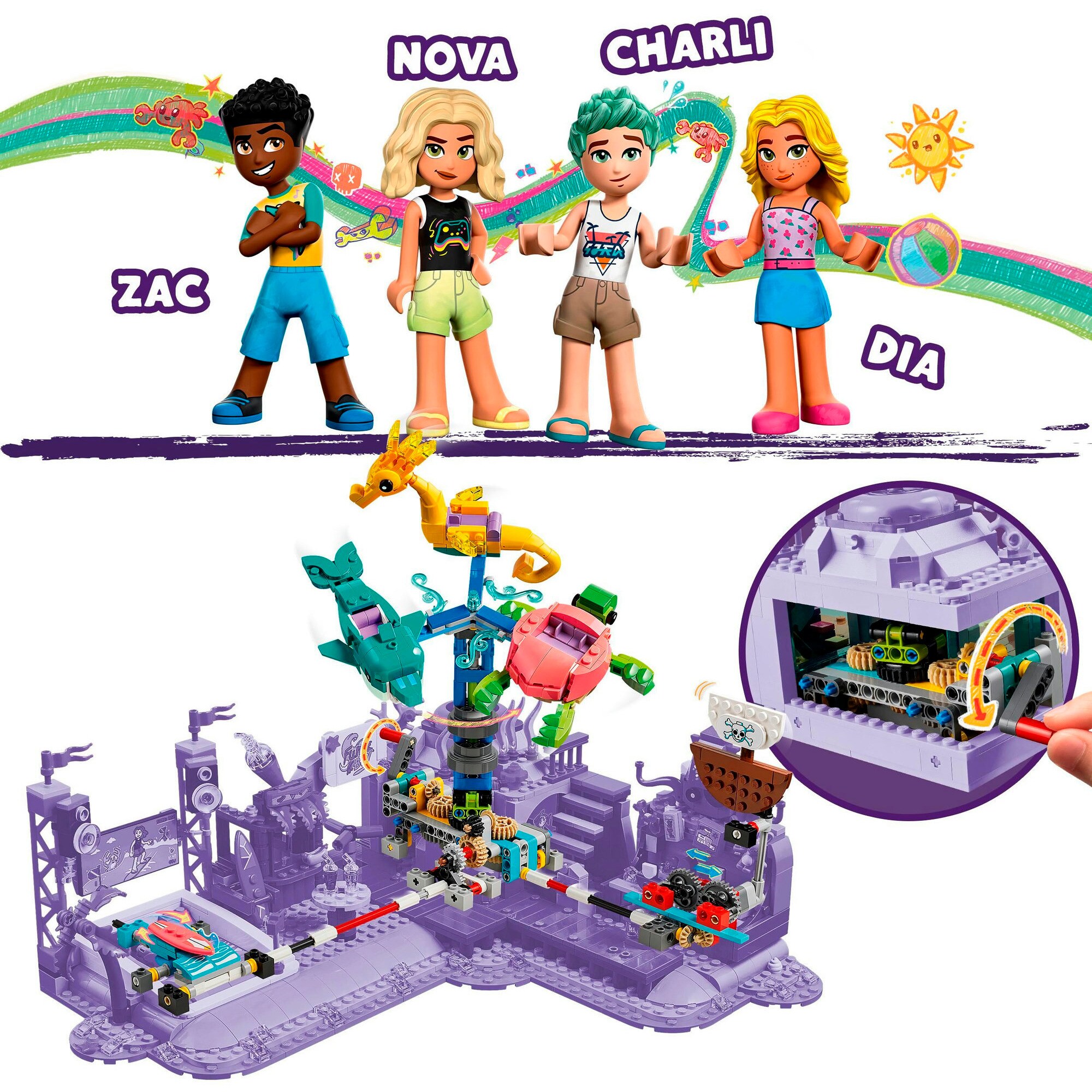 LEGO Konstruktionsspielzeug Friends Strand-Erlebnispark