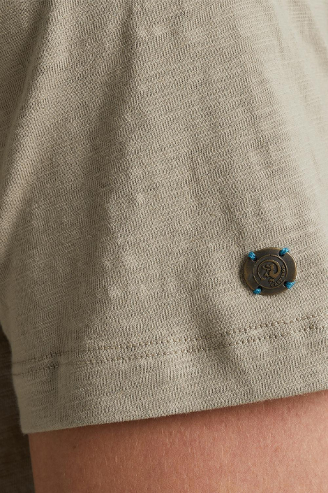 Cast Iron taupe heren t-shirt