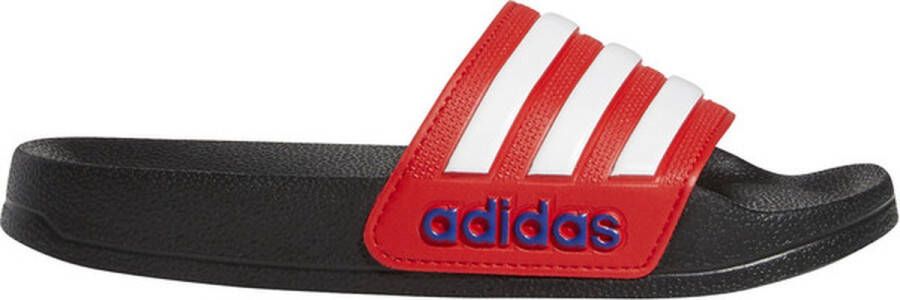Adidas Perfor ce Adilette Shower badslippers zwart wit rood Rubber 33