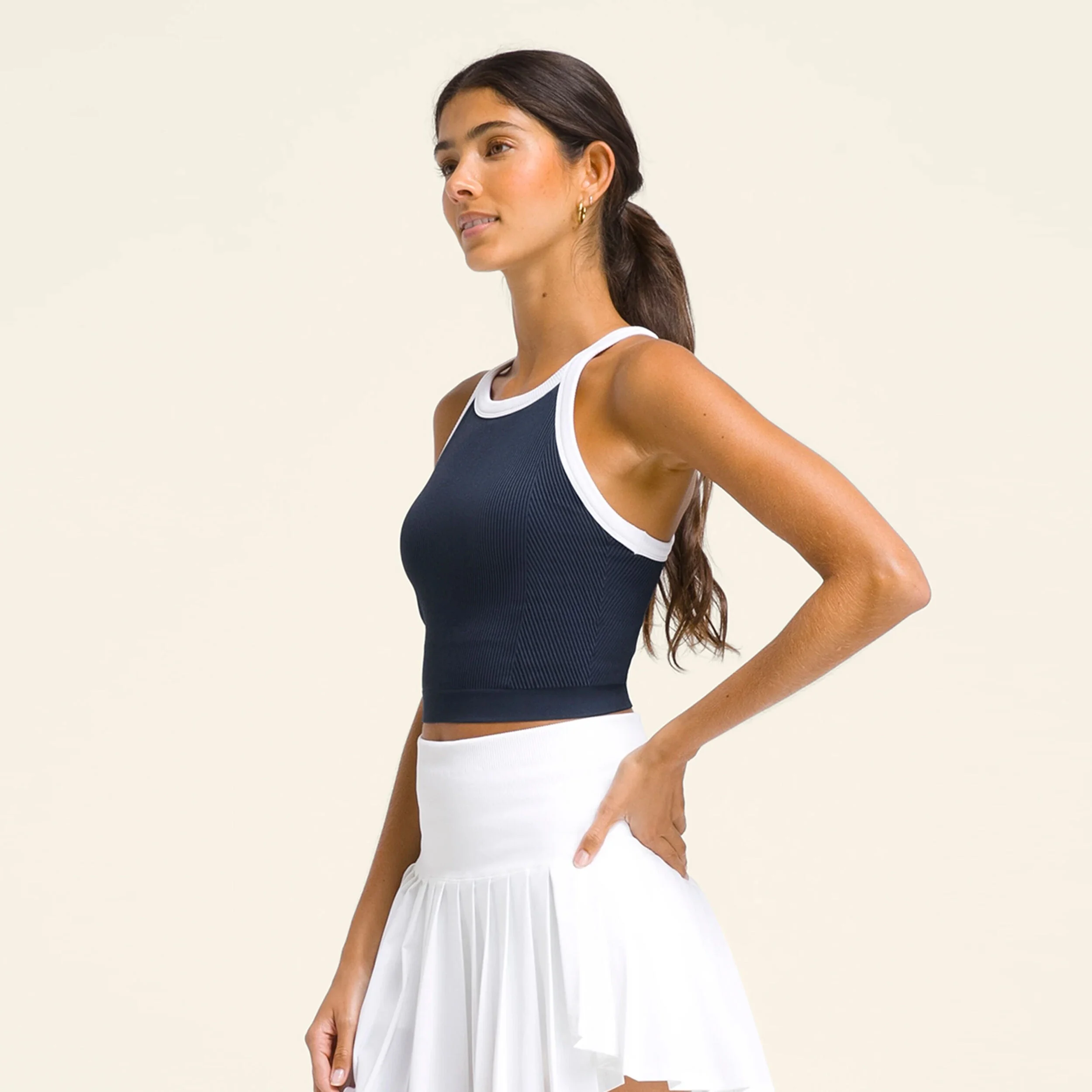 Wilson On The Daily Brami Débardeur Tank Top Femmes - Bleu Foncé