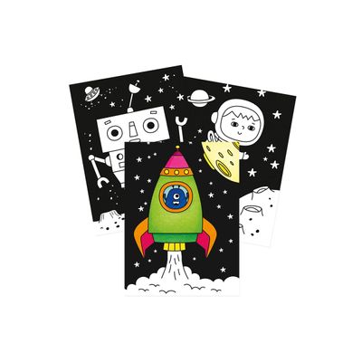 Graffy Black, Spirale Espace - Carnet de coloriage
