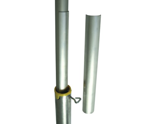 Aluminium telescopische mast voor zonnezeilen, 2,8 m
