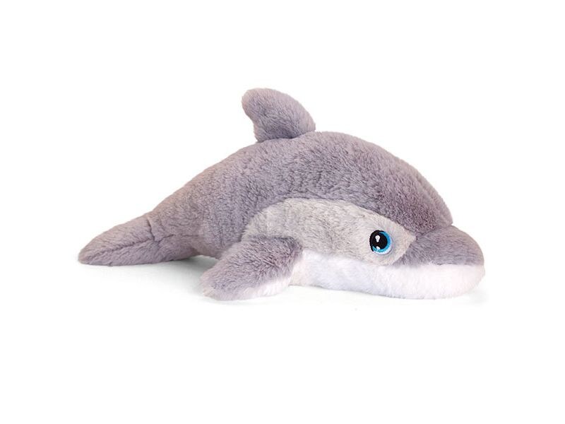 Keeleco Kuscheltier Delfin 25 cm Stofftier mit einzigartigem Charakter