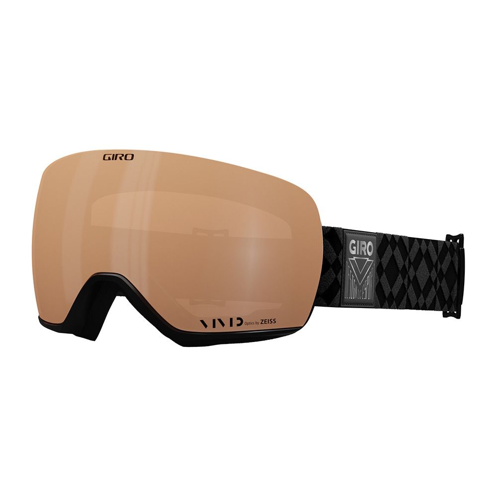 Giro LUSI - Masque ski + écran supplémentaire vivid infrared Femme black limitless/vivid copper