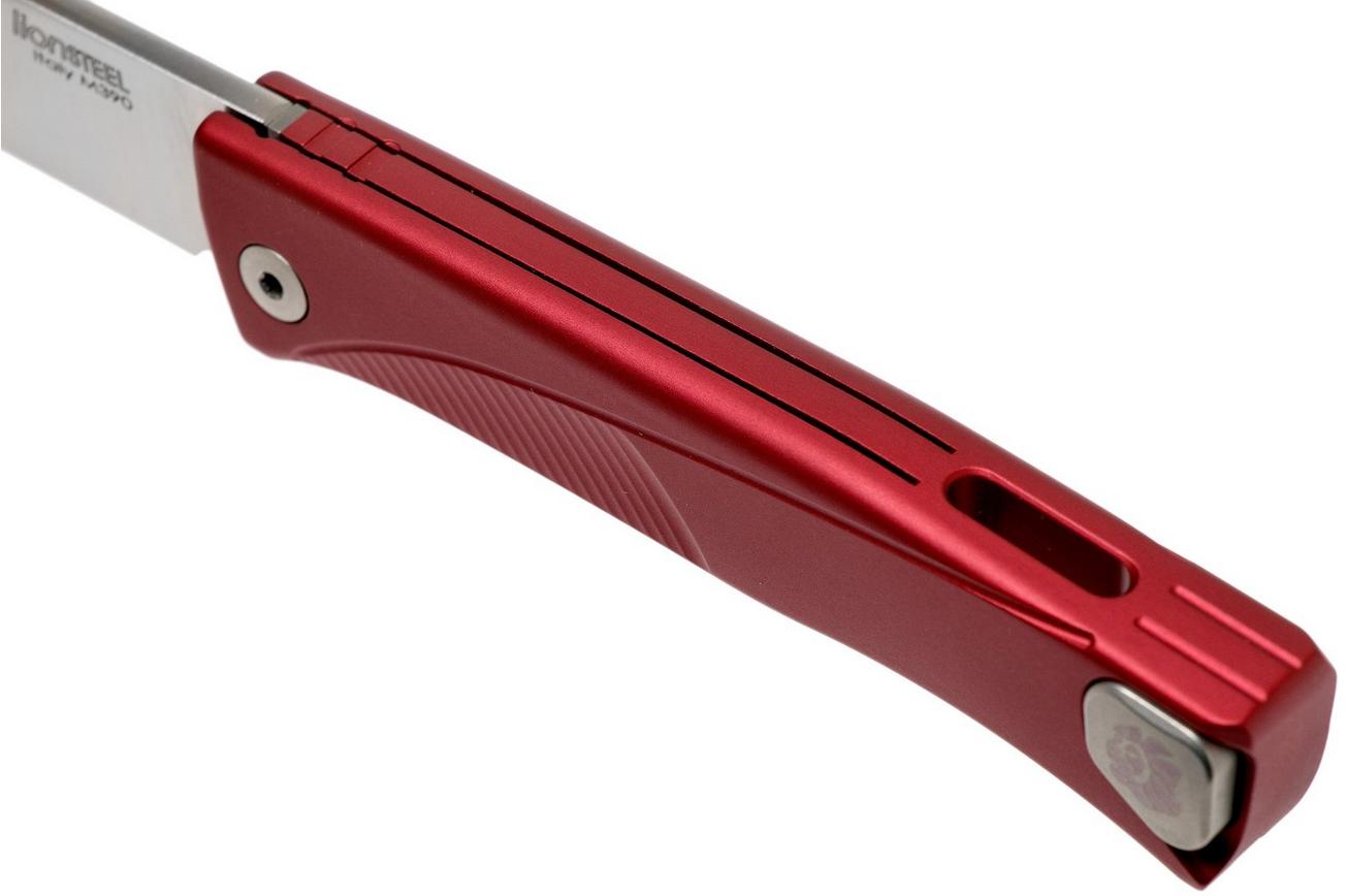 LionSteel Thrill red aluminum integral slipjoint zakmes
