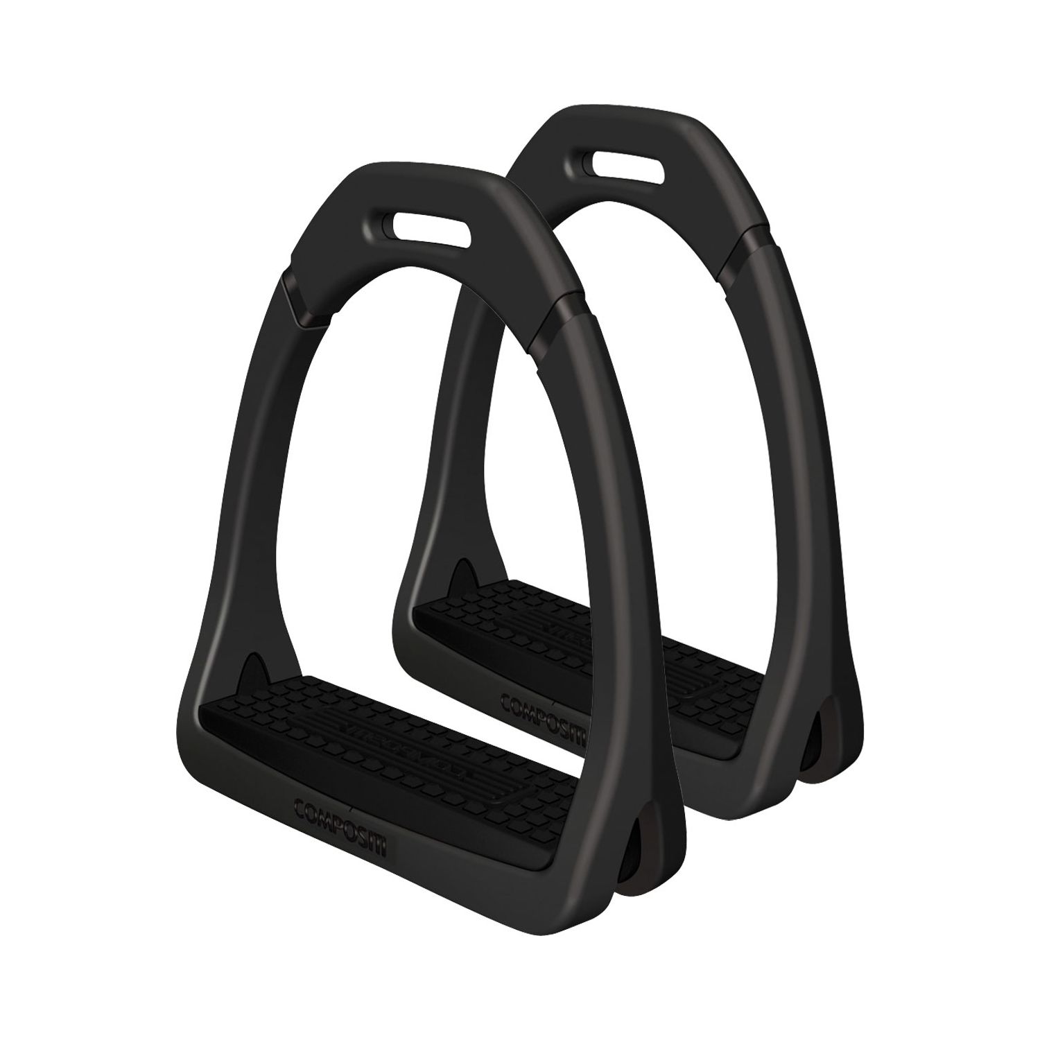 COMPOSITI Steigbügel, für Kinder  - schwarz/schwarz - 10 cm