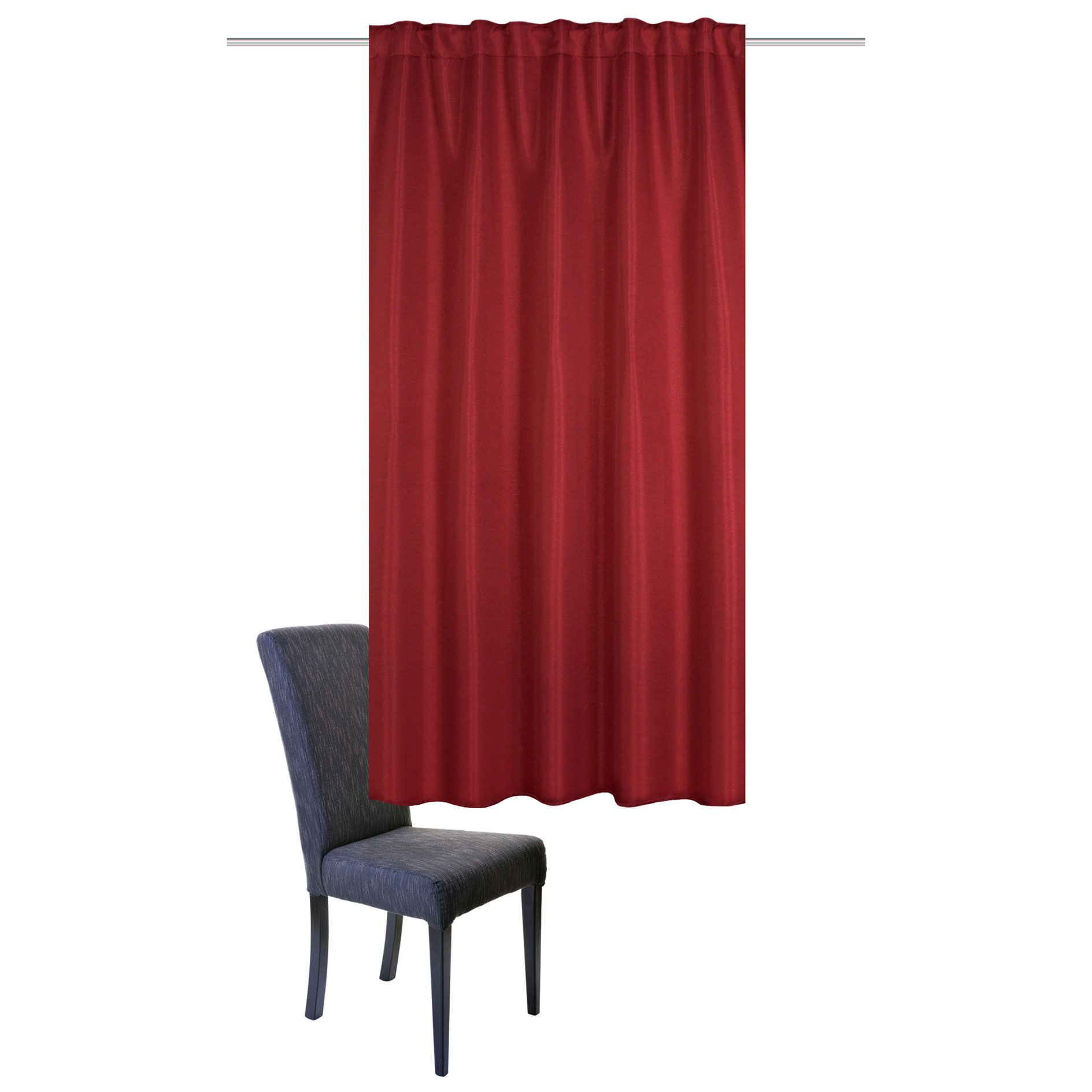 Kombibandschal JOHN - beere - verdunkelnd - 135x160 cm