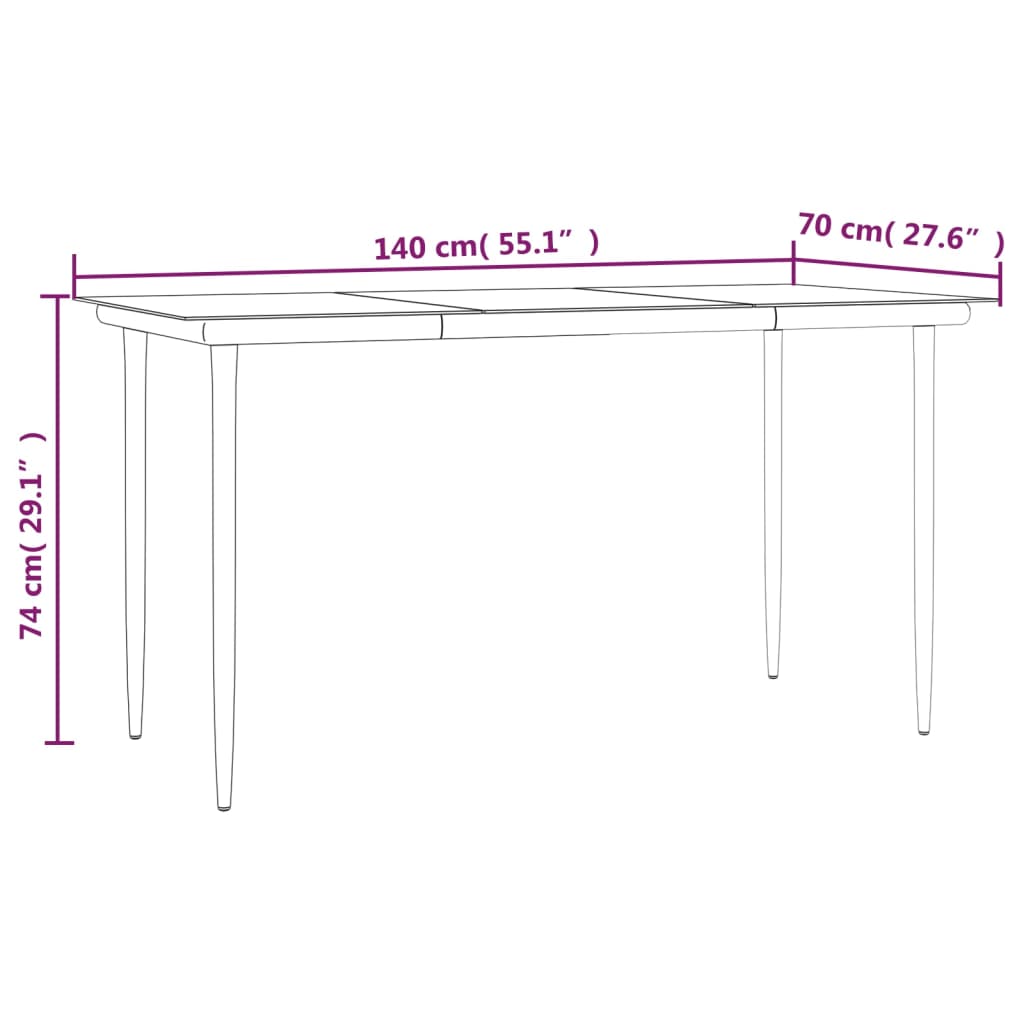 Mobilier à dîner de jardin et coussins 5 pièces noir résine tressée
