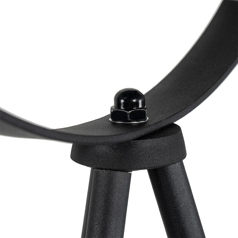 Vloerlamp zwart met goud 42 cm verstelbaar tripod - Magnax