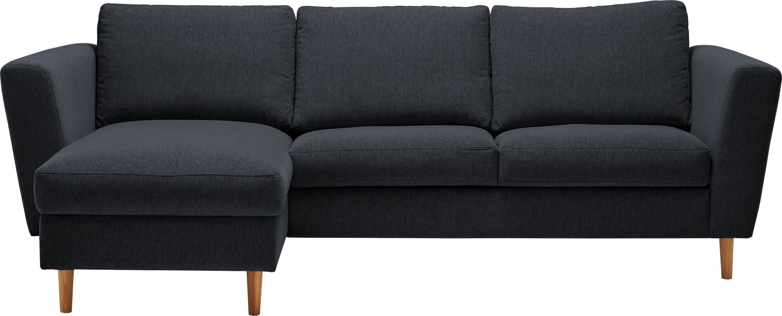 DIENER Ecksofa - Dunkelgrau / B: 235.0 cm x T: 156.0 cm x H: 81.0 cm