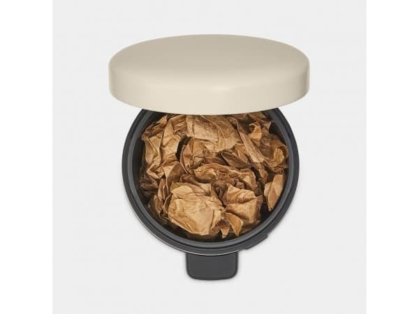 Brabantia NewIcon, 5 l, Rund, Beige, Pedal, Belgia, 20,5 cm