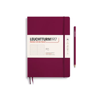 Leuchtturm1917 - Carnet de notes souple B5 - pointillés - bordeaux