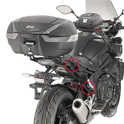 Support valises Givi Monokey à laison rapide pour valises V35/V37