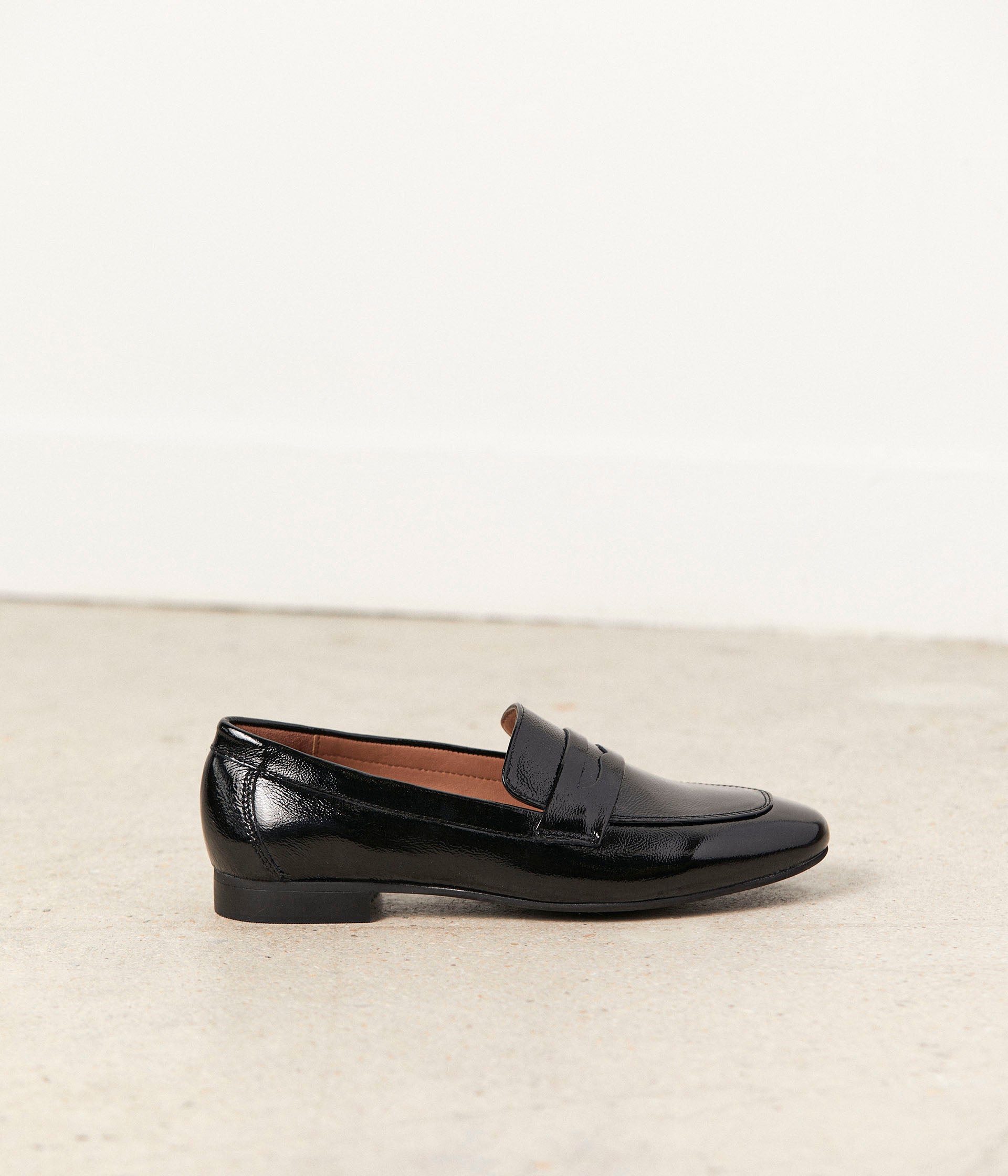 Mocassins noir verni Jessy