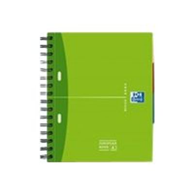 Oxford Office Essentials - Cahier à spirale A4 (21x29,7 cm) - 180 pages - grands carreaux (Seyes) - disponible dans différentes couleurs