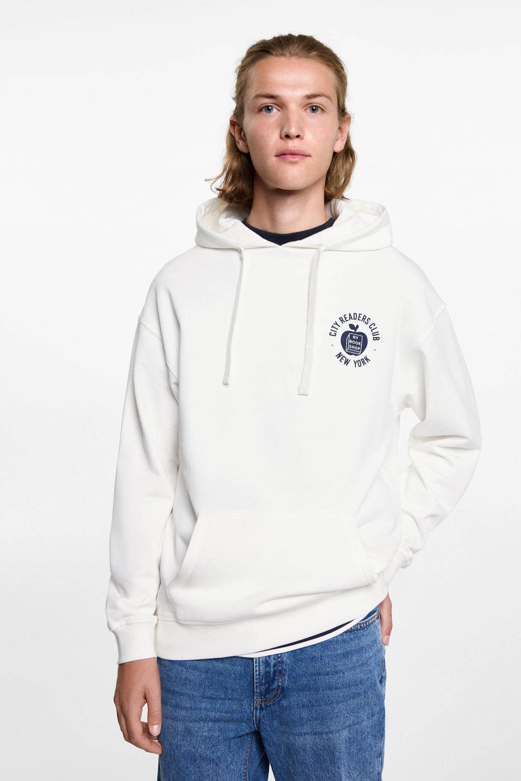 MANGO TEEN hoodie wit