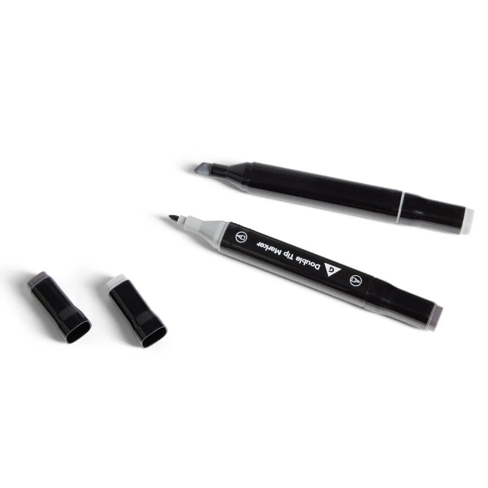 Set créatif avec 60 marqueurs double pointe et 1 trousse