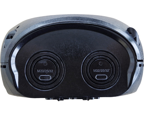 Hensel KF 1000 B kabelaansluitdoos tot 10 mm² zonder aansluitblok, zwart, opbouw, BxHxD 180x130x77 mm