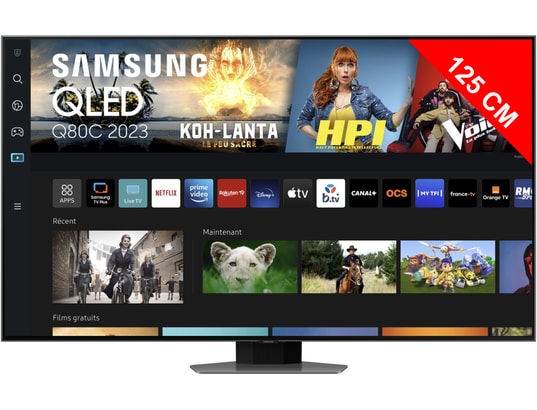 SAMSUNG - TV QLED 4K 125 cm 50Q80C QLED 4K 2023