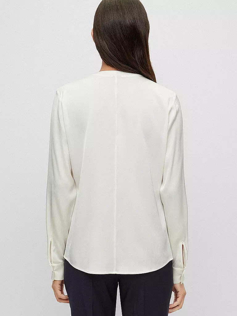 BOSS Seidenbluse BANORA weiss