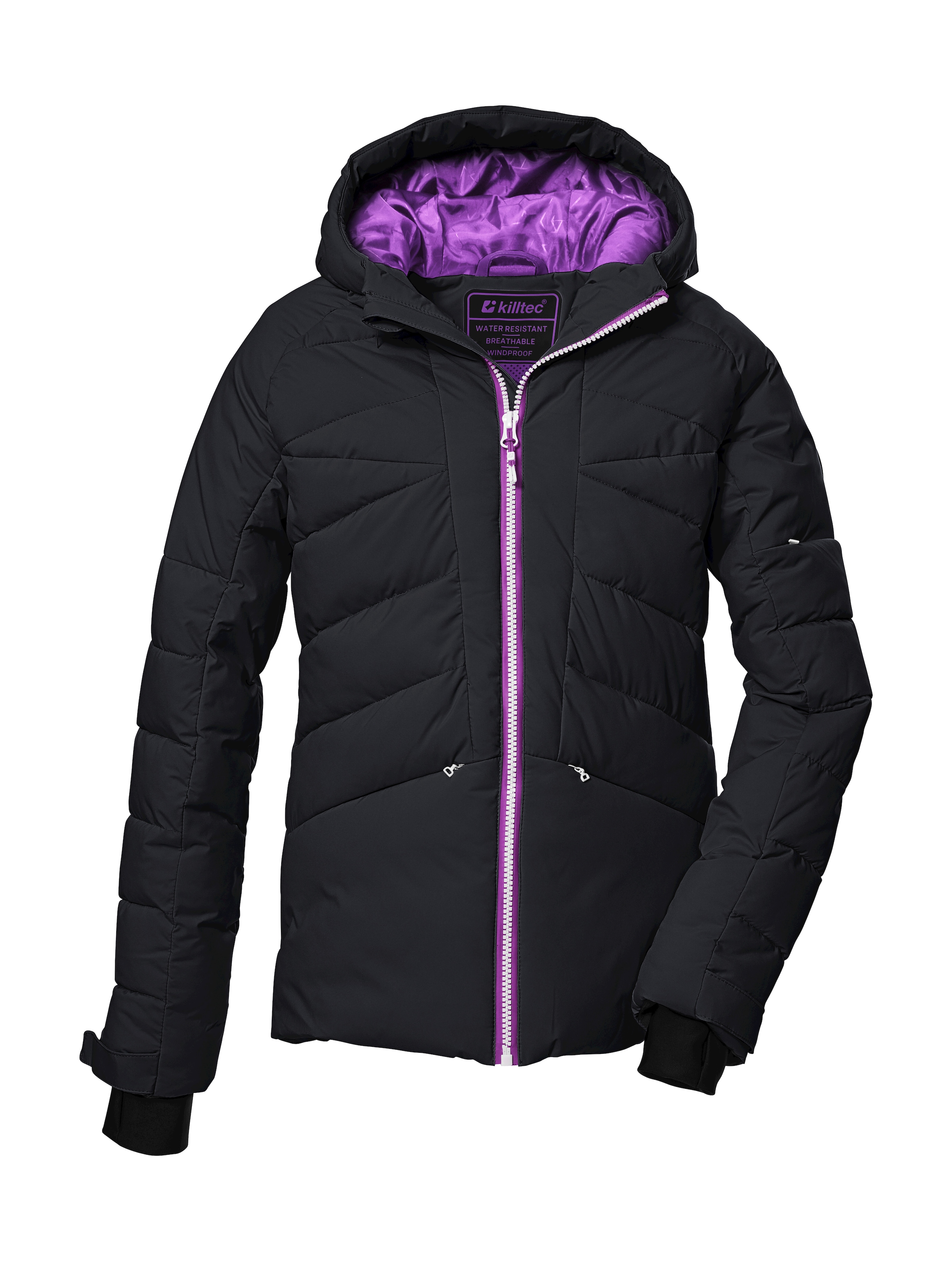 Killtec Skijacke »KSW 116 GRLS SKI QLTD JCKT« Wasserabweisende, winddichte Winterjacke mit Schneefang