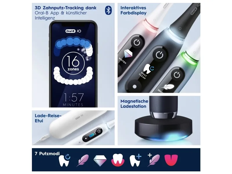 Braun Oral-B iO Series 9N, electric toothbrush (pink/white, Rose Quartz)