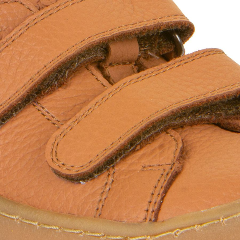 Froddo Froddo Barefoot Cuir Velcros Cognac