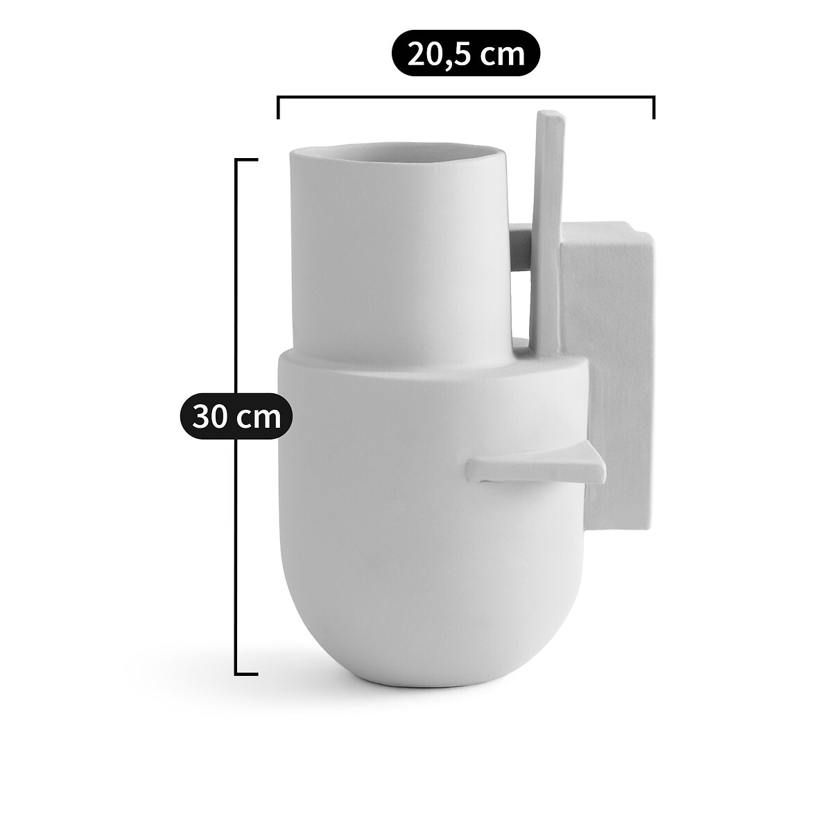 AM.PM<br>Vaso geométrico em cerâmica fosca, Marex