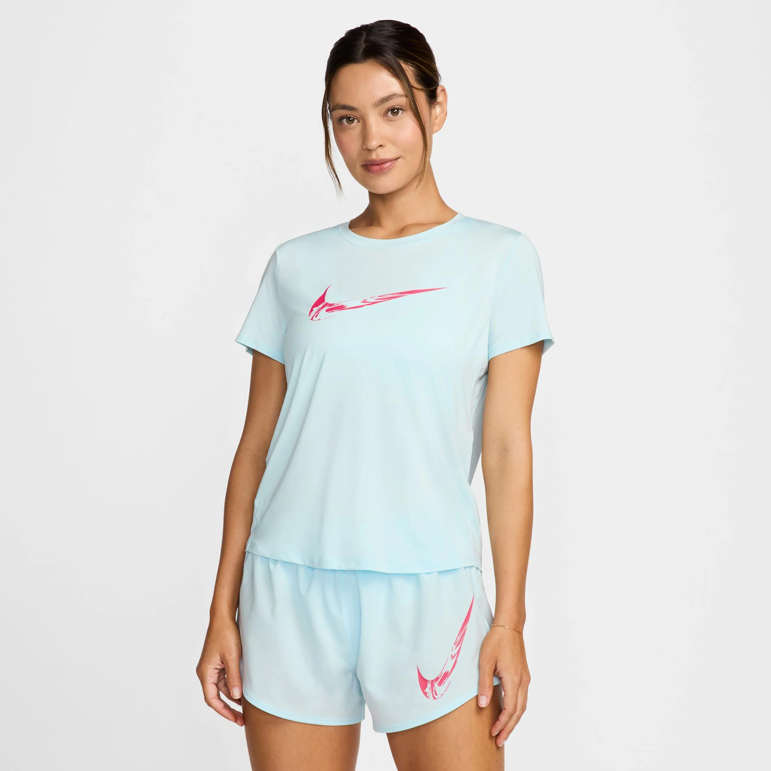Nike Dri-Fit One Swoosh Maillot De Course Femmes - Bleu Clair