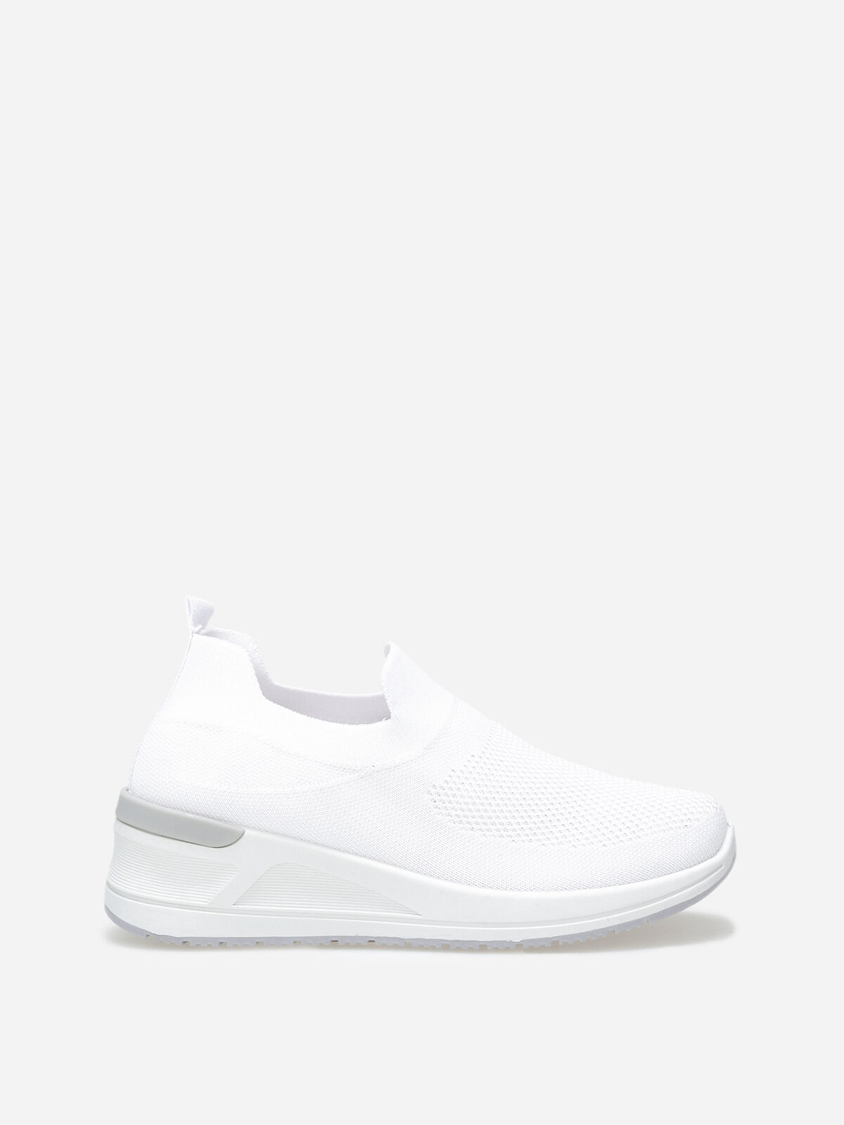 Baskets compensées slip-on- Blanc