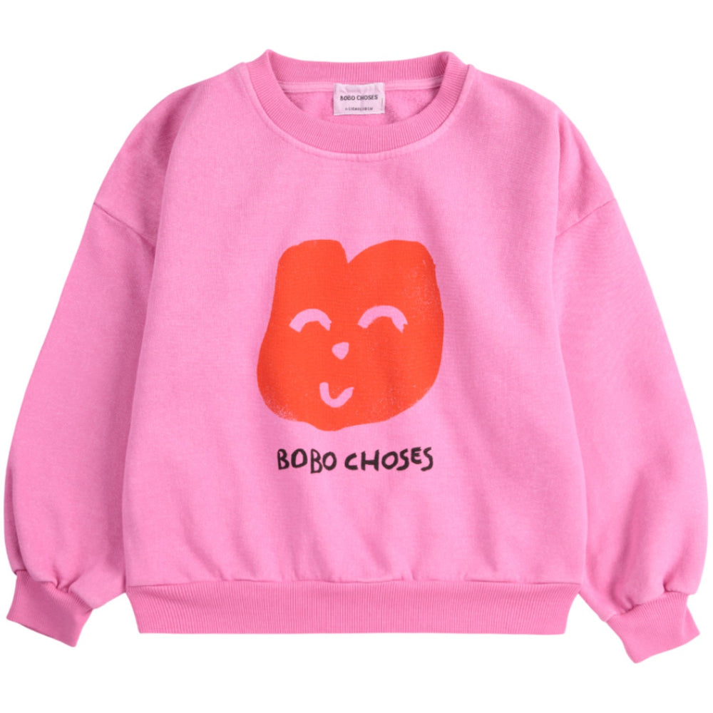 Køb Bobo Choses Fuchsia Joyful Face Sweatshirt