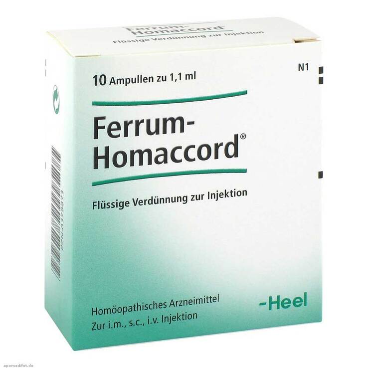 Ferrum Homaccord Ampullen, 10 St