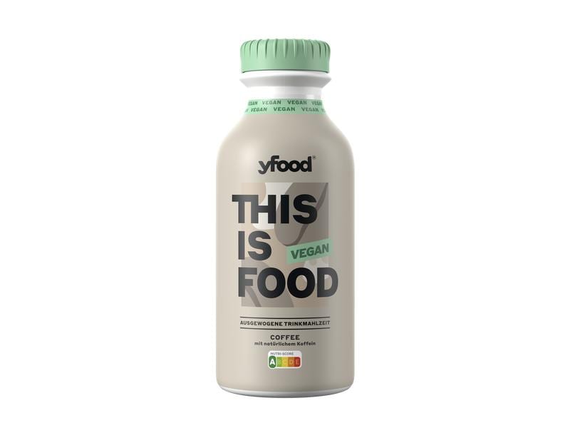YFOOD Vegane Trinkmahlzeit Coffee 6 x 500 ml Vegane Trinkmahlzeit mit Proteinen, Vitaminen & Mineralstoffen