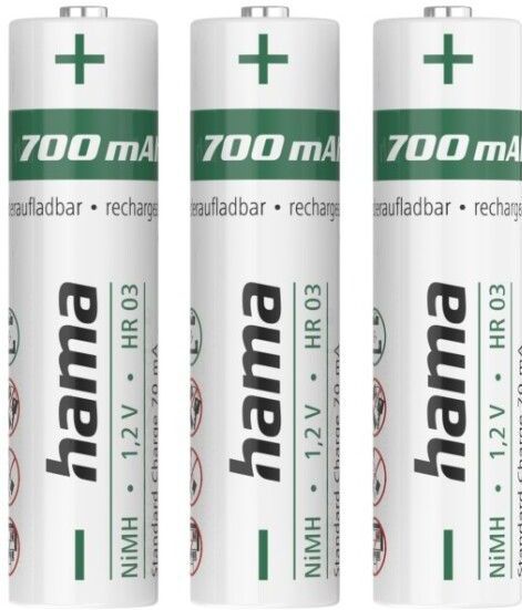 AAA Batterijen - 2 Stuks - 1000 mAh - Oplaadbaar - NiMH Technologie