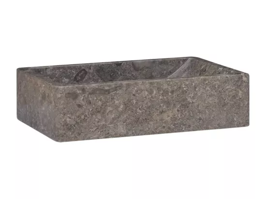 Prolenta Premium - Lavabo 45x30x12 cm marbre gris brillant
