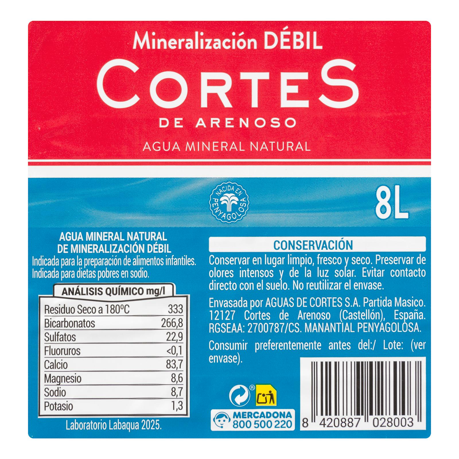 Eau minérale Grande Cortes