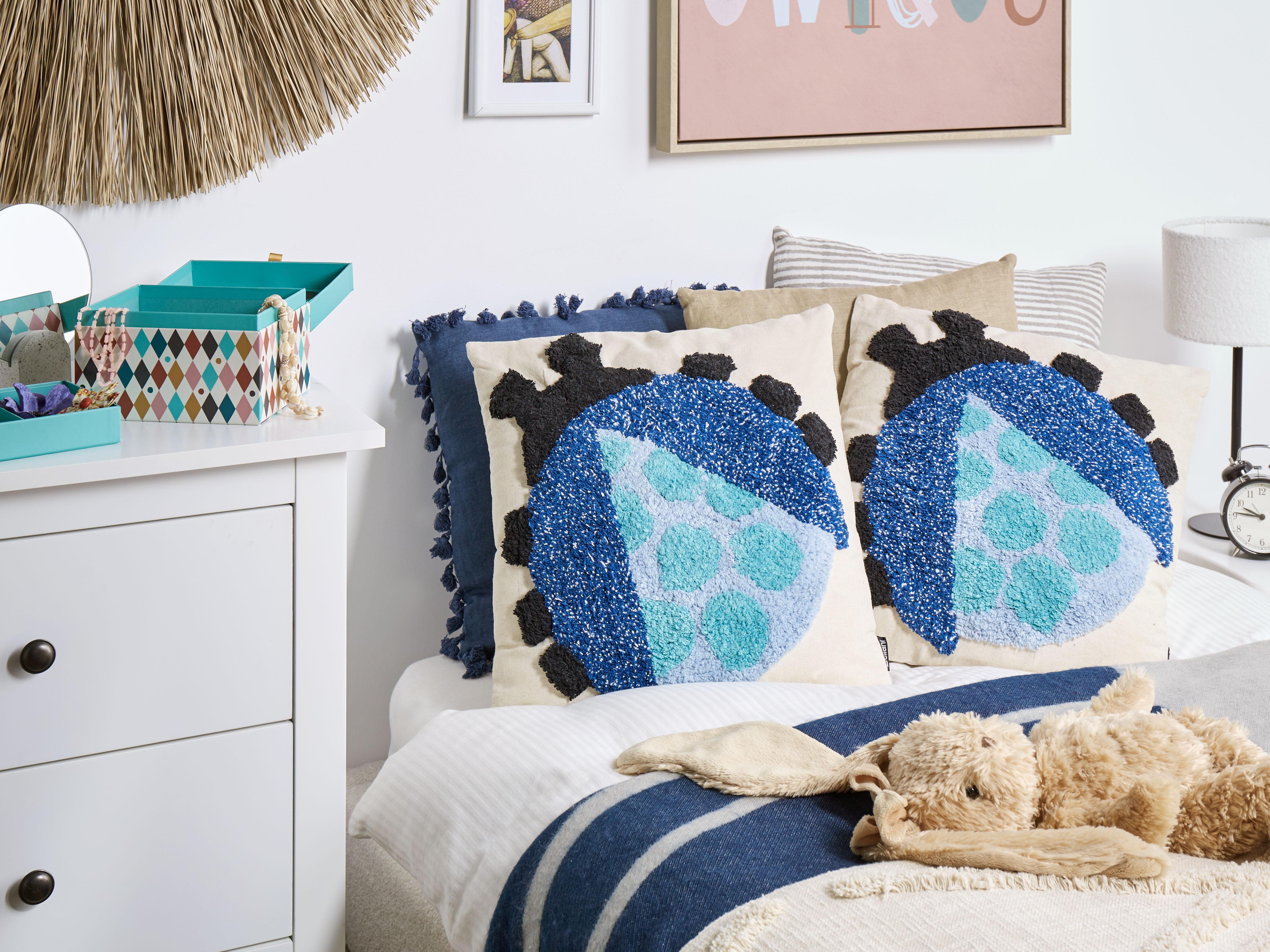 Set van 2 sierkussens LADYBIRD Katoen 45 x 45 cm Meerkleurig