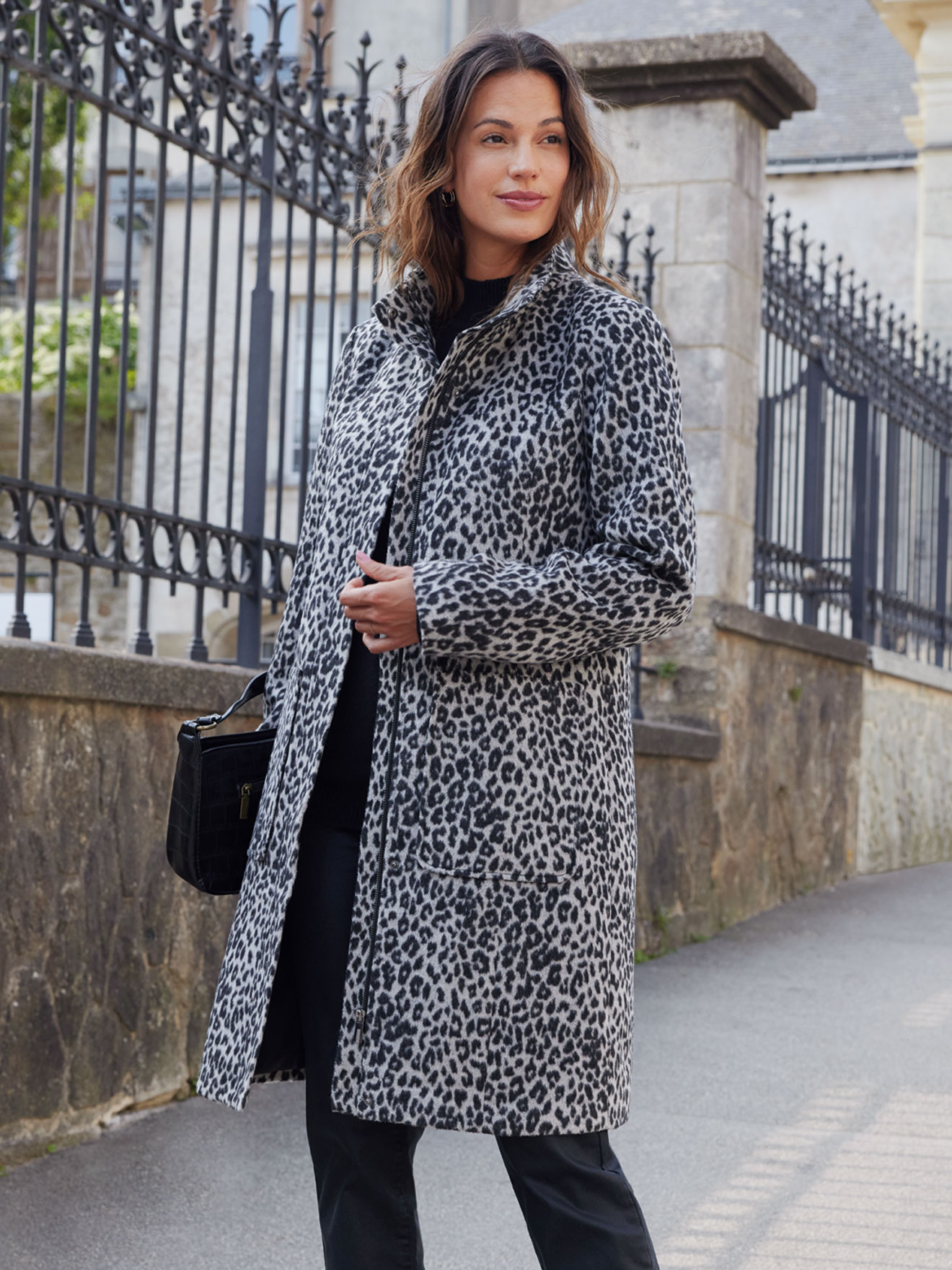 Manteau zippé tout doublé