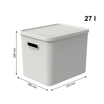 Rotho opbergbox Albula wit 27 L