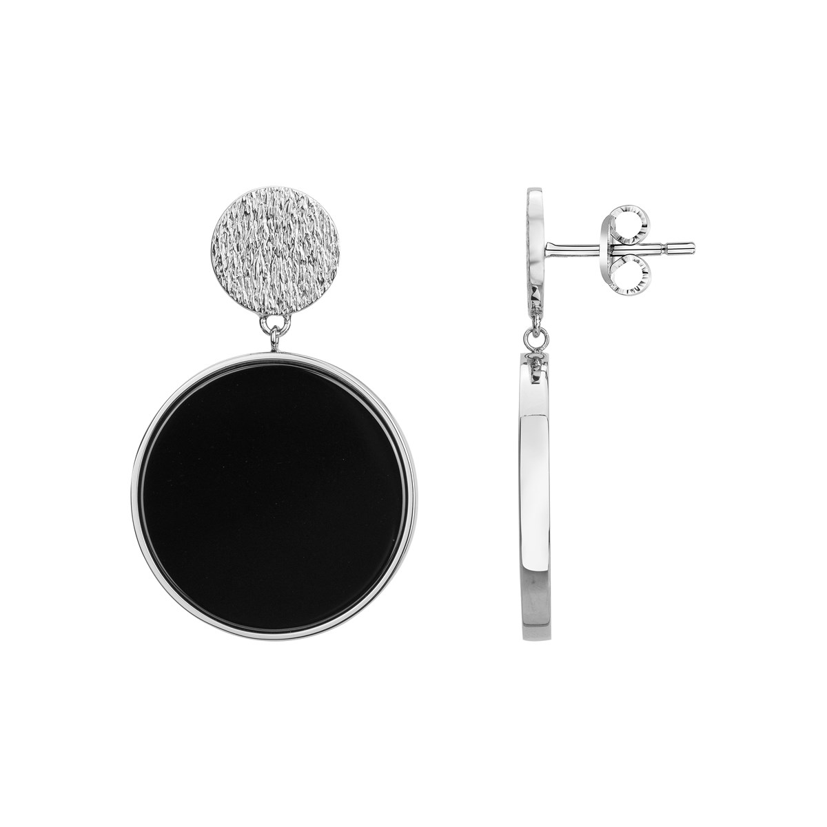 Boucles d'oreilles pendantes en Acier