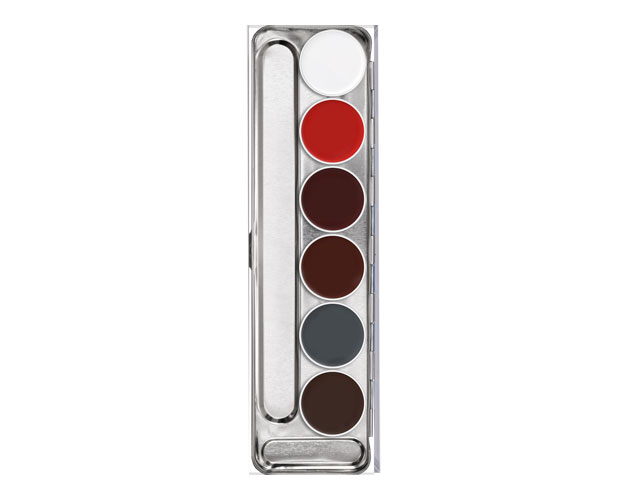 Kryolan - Supracolor Schminkpalette, 6 Farben