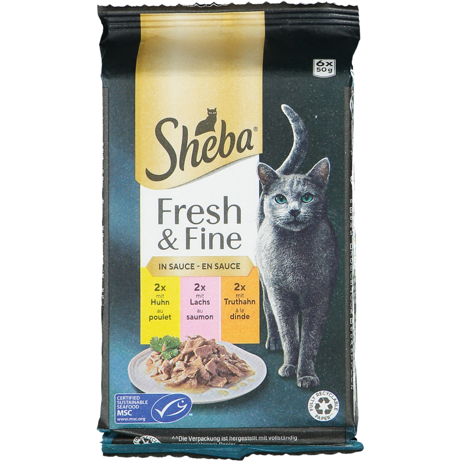 Sheba Fresh&Fine Sauce Feine Vielf 6x50g