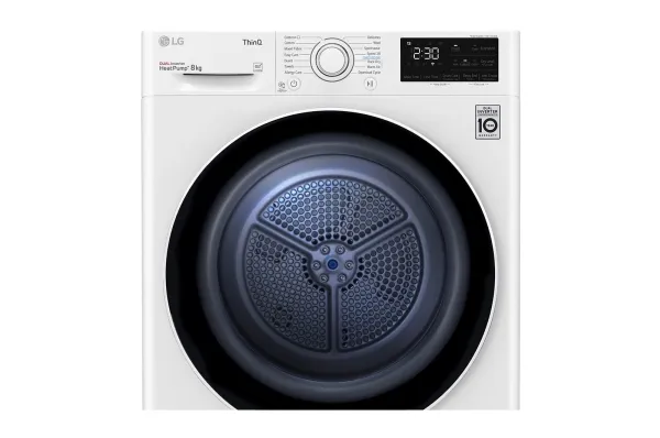 LG RH80V3AV6N - Tørremaskine - Wi-Fi - bredde: 60 cm - dybde: 69 cm - højde: 85 cm - frontbetjening - hvid