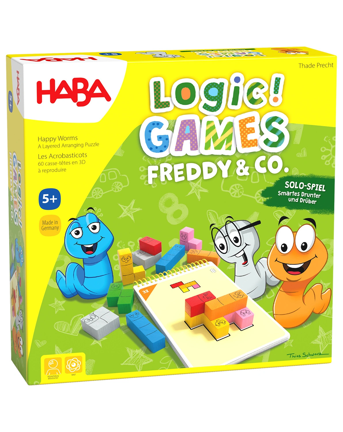 Denkspiel LOGIC! GAMES - FREDDY & CO. in bunt